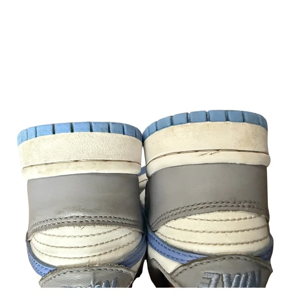 Nike Dunk Low White and Blue “Cement Royal” Athletic Shoes-Size 5Y